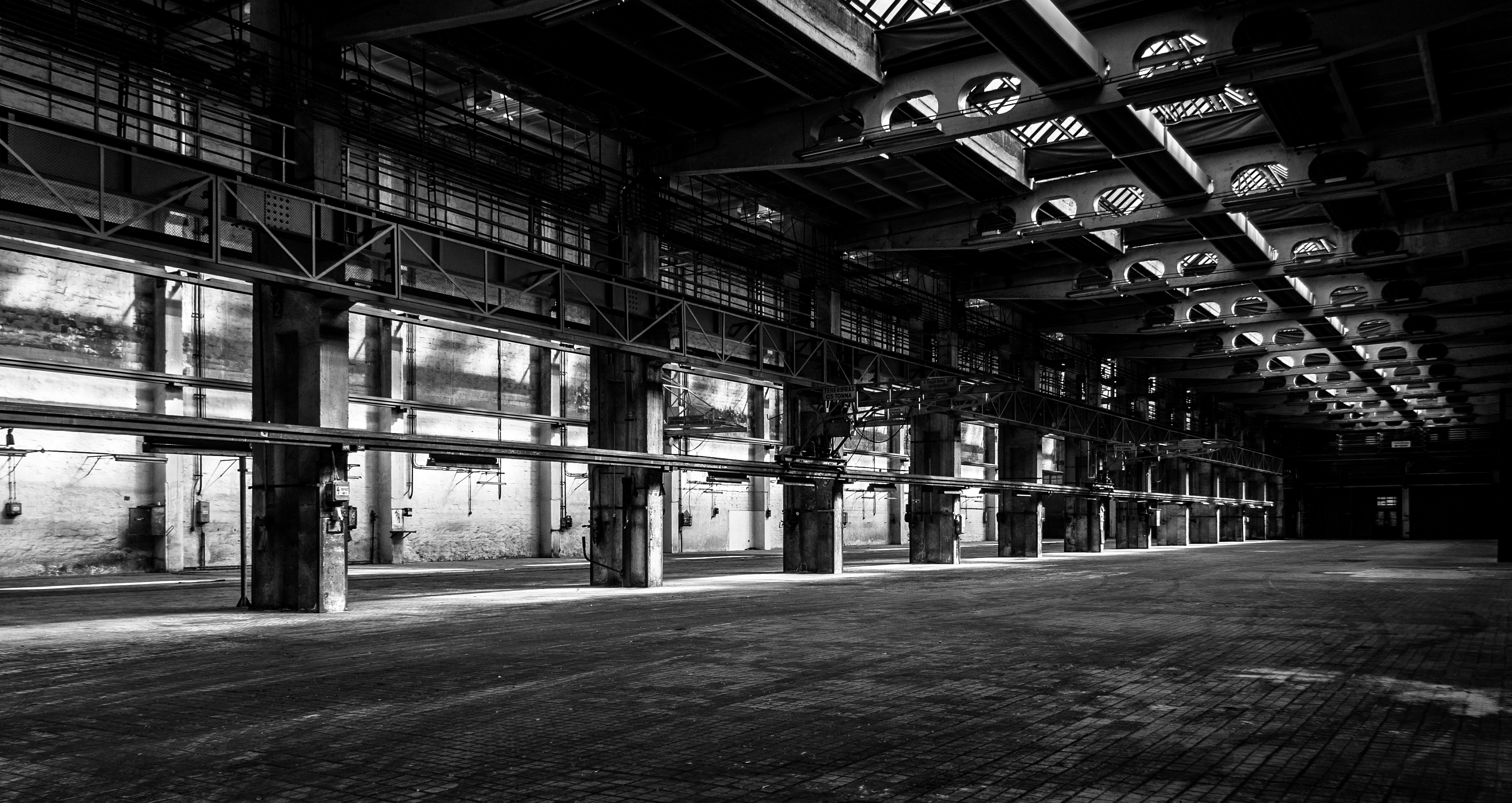 Dark factory interior
